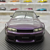 [Ignition] 1:18 Nissan 1995 Skyline GT-R R33 Purple Model Car Resin