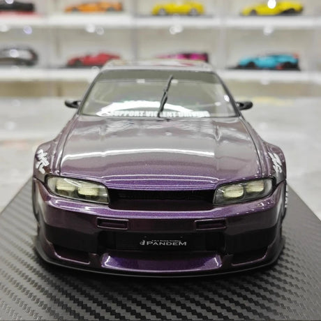 [Ignition] 1:18 Nissan 1995 Skyline GT-R R33 Purple Model Car Resin