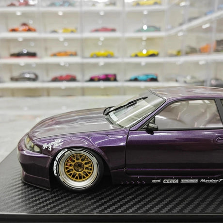 [Ignition] 1:18 Nissan 1995 Skyline GT-R R33 Purple Model Car Resin