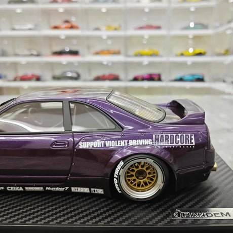 [Ignition] 1:18 Nissan 1995 Skyline GT-R R33 Purple Model Car Resin