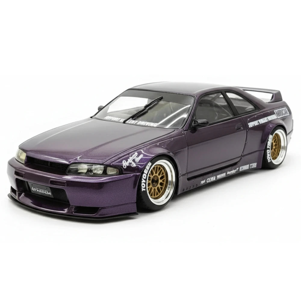 [Ignition] 1:18 Nissan 1995 Skyline GT-R R33 Purple Model Car Resin