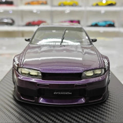 [Ignition] 1:18 Nissan 1995 Skyline GT-R R33 Purple Model Car Resin