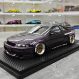 [Ignition] 1:18 Nissan 1995 Skyline GT-R R33 Purple Model Car Resin