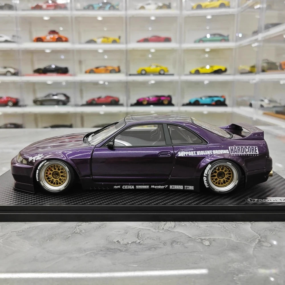 [Ignition] 1:18 Nissan 1995 Skyline GT-R R33 Purple Model Car Resin