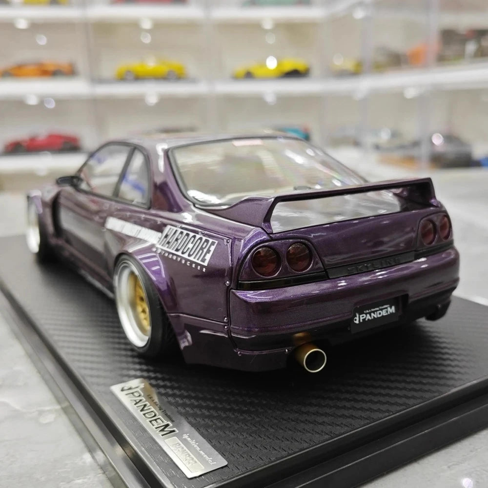 [Ignition] 1:18 Nissan 1995 Skyline GT-R R33 Purple Model Car Resin