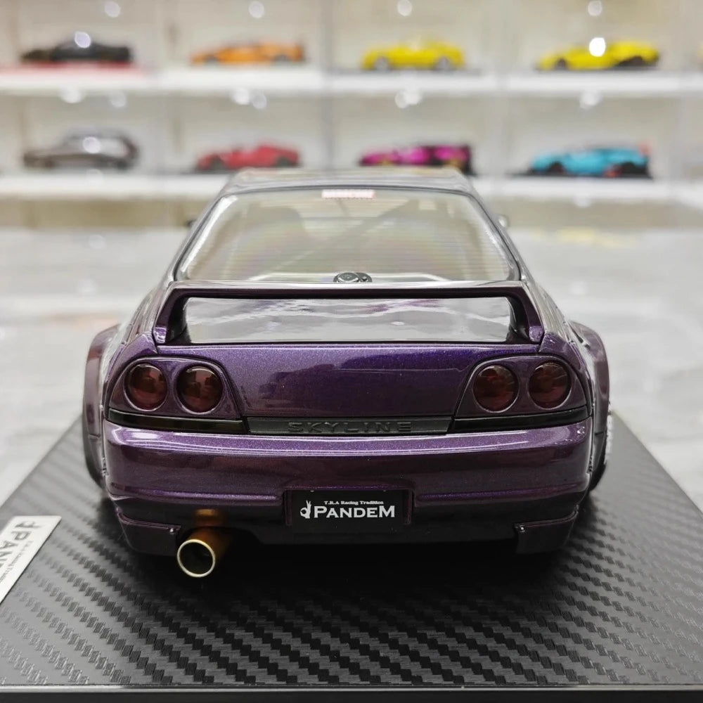 [Ignition] 1:18 Nissan 1995 Skyline GT-R R33 Purple Model Car Resin