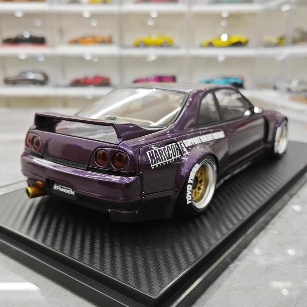 [Ignition] 1:18 Nissan 1995 Skyline GT-R R33 Purple Model Car Resin