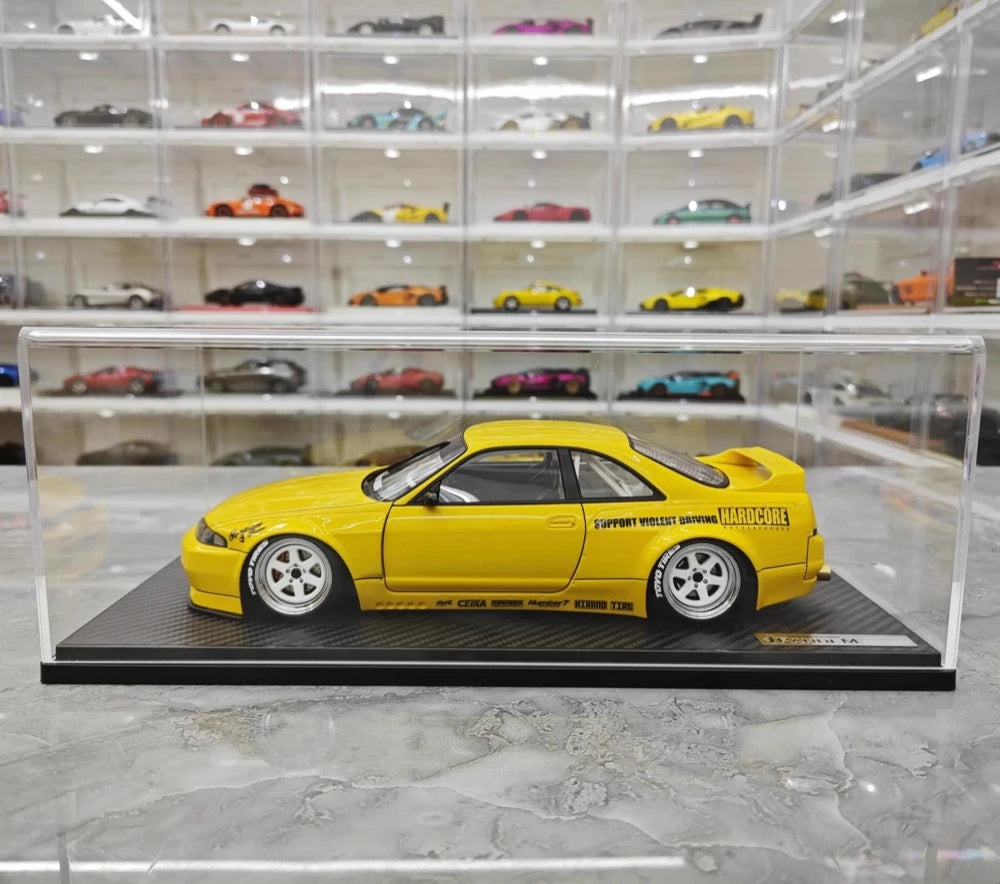 [Ignition] 1:18 Nissan 1995 Skyline GT-R R33 Yellow Model Car Resin