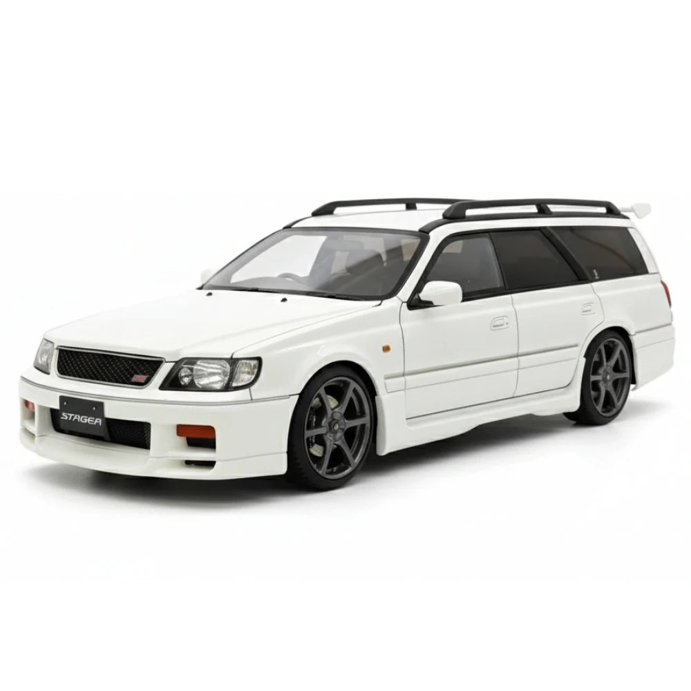 [Ignition] 1:18 Nissan 1996 Stagea 260RS WGNC34 White Model Car Resin