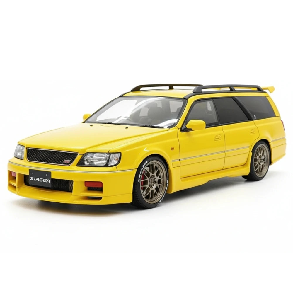 [Ignition] 1:18 Nissan 1996 Stagea 260RS WGNC34 Yellow Model Car Resin
