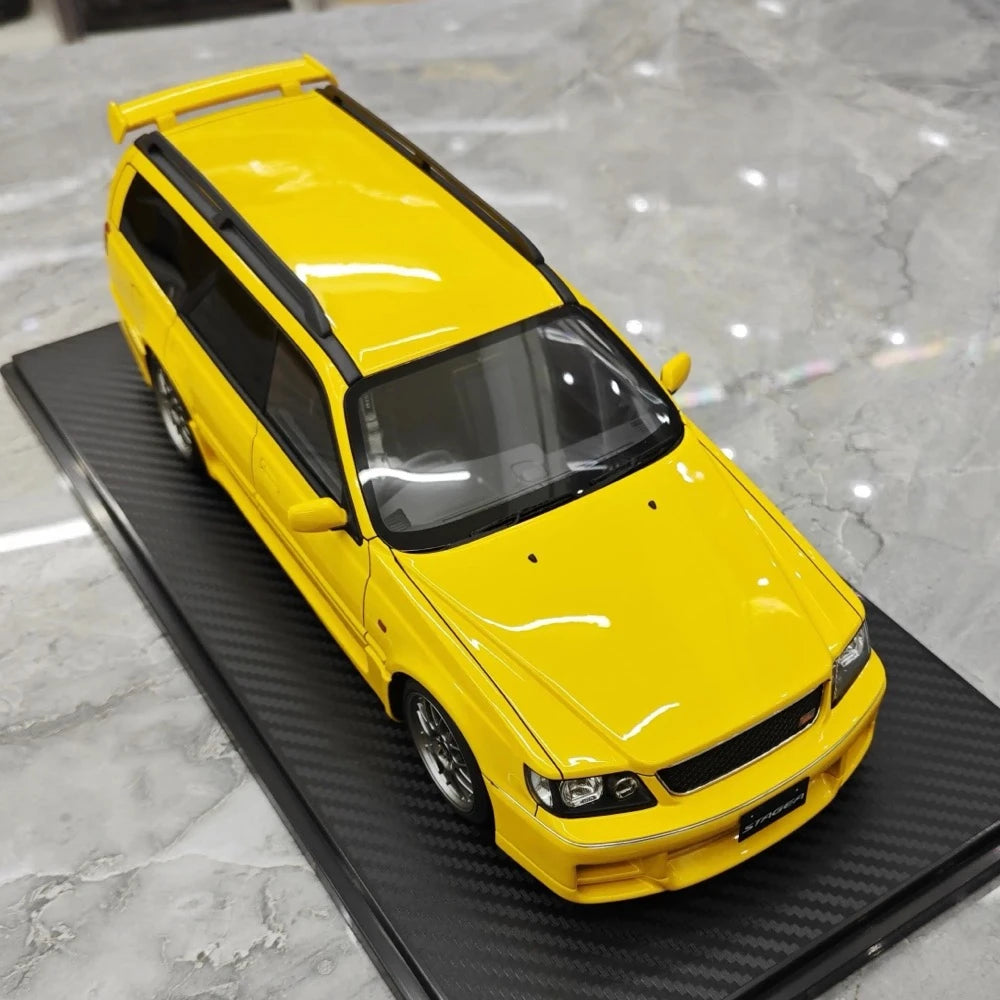 [Ignition] 1:18 Nissan 1996 Stagea 260RS WGNC34 Yellow Model Car Resin