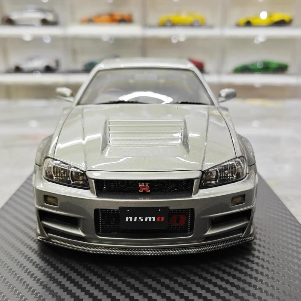 [Ignition] 1:18 Nissan 1999 Skyline GT-R Nismo Z-Tune Gray Model Car Resin