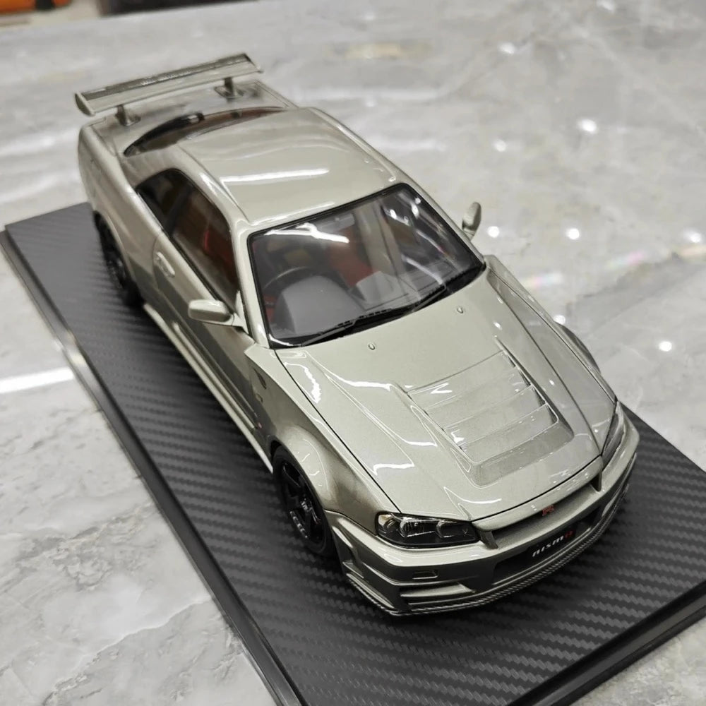 [Ignition] 1:18 Nissan 1999 Skyline GT-R Nismo Z-Tune Gray Model Car Resin