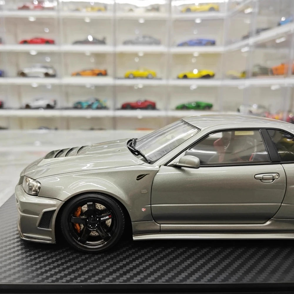 [Ignition] 1:18 Nissan 1999 Skyline GT-R Nismo Z-Tune Gray Model Car Resin