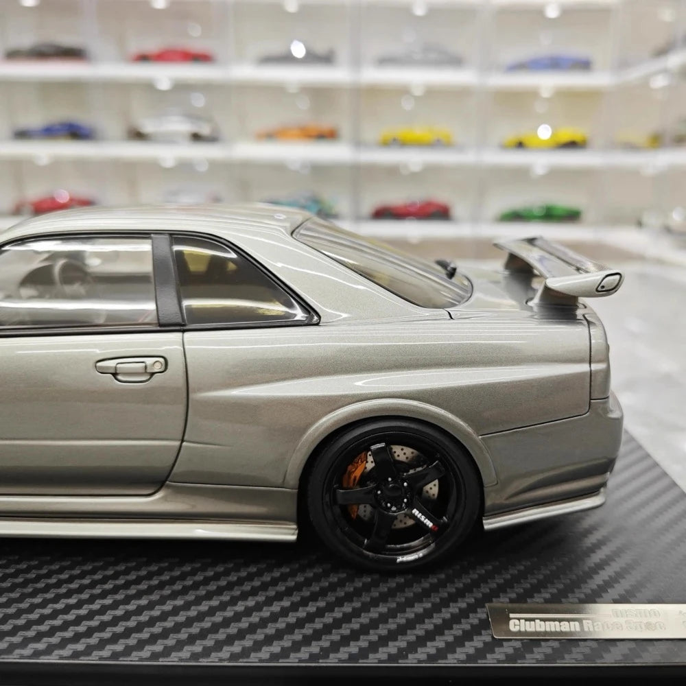 [Ignition] 1:18 Nissan 1999 Skyline GT-R Nismo Z-Tune Gray Model Car Resin