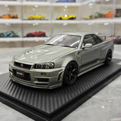 [Ignition] 1:18 Nissan 1999 Skyline GT-R Nismo Z-Tune Gray Model Car Resin