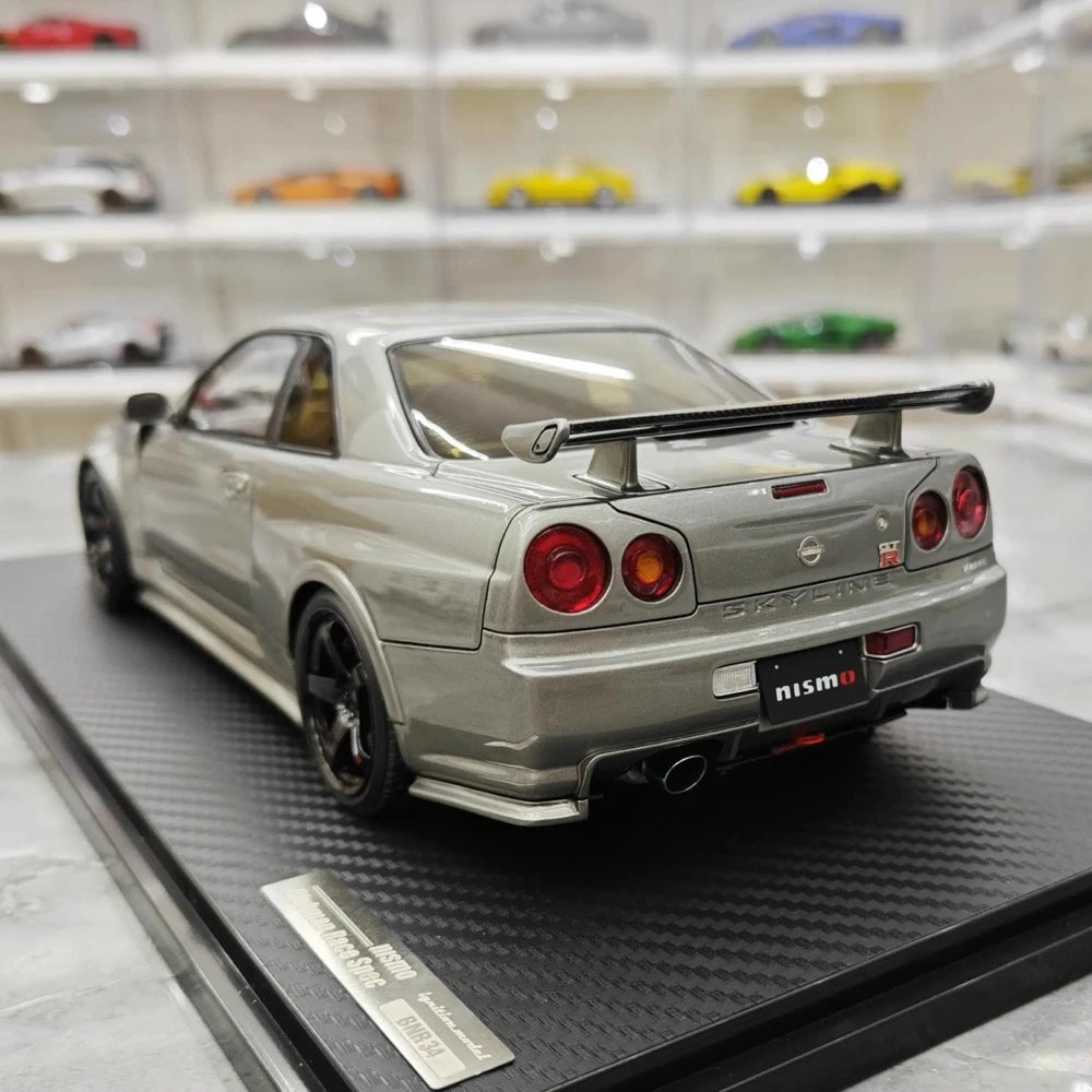 [Ignition] 1:18 Nissan 1999 Skyline GT-R Nismo Z-Tune Gray Model Car Resin