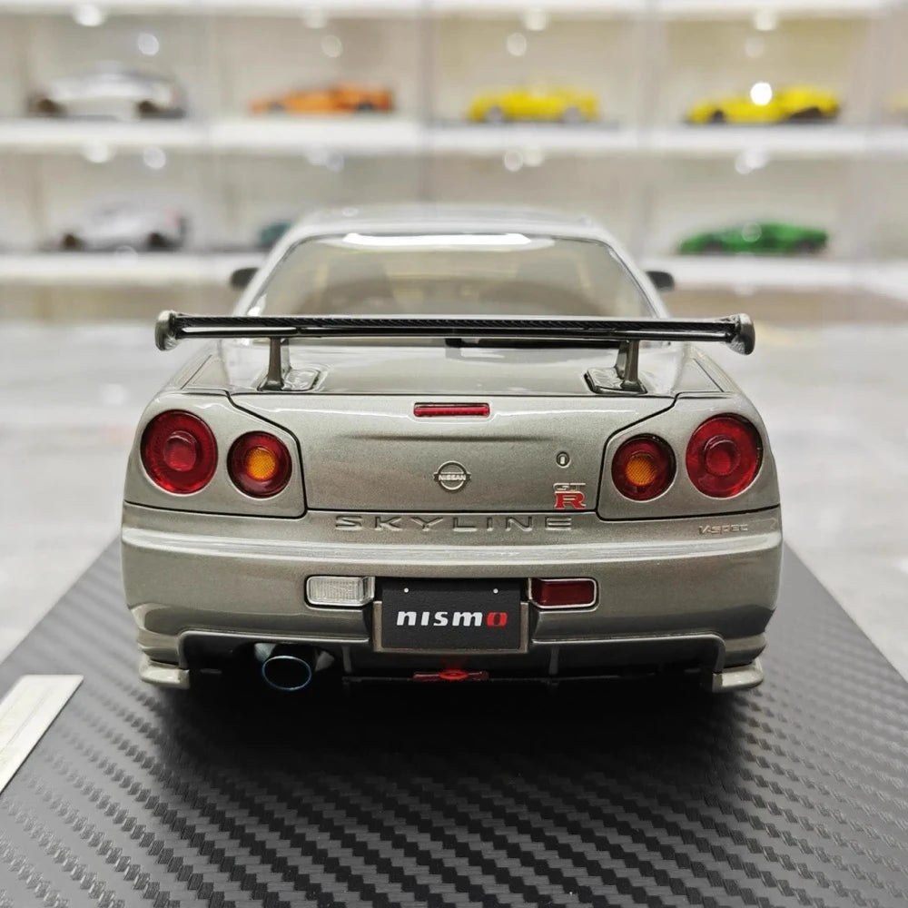 [Ignition] 1:18 Nissan 1999 Skyline GT-R Nismo Z-Tune Gray Model Car Resin