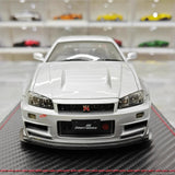 [Ignition] 1:18 Nissan 1999 Skyline GT-R Nismo Z-Tune Silver Model Car Resin
