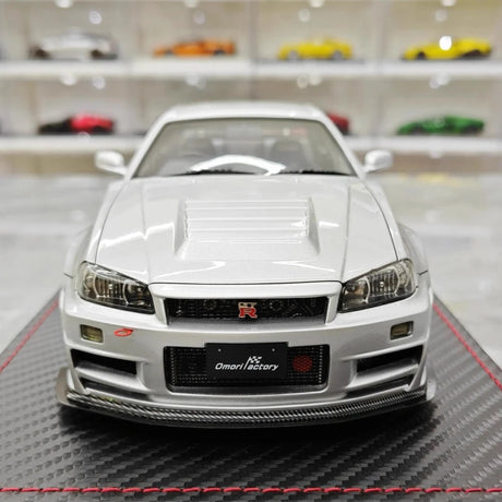 [Ignition] 1:18 Nissan 1999 Skyline GT-R Nismo Z-Tune Silver Model Car Resin