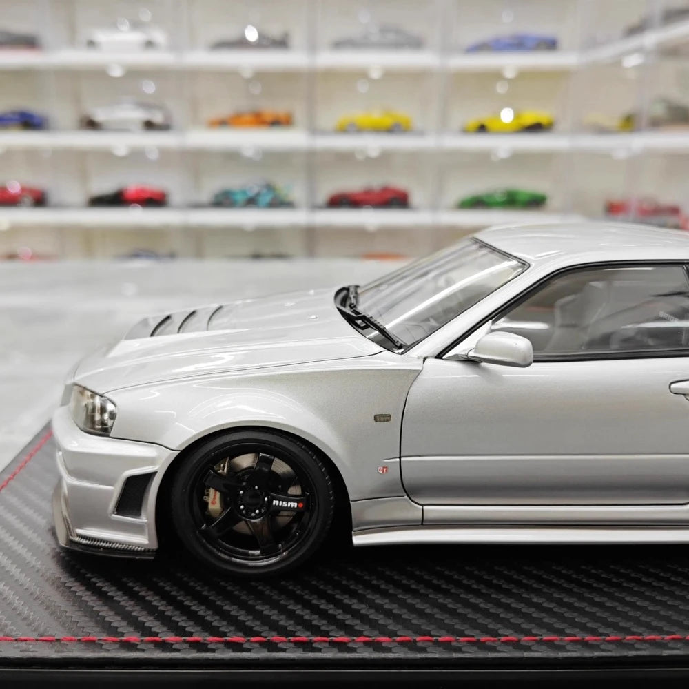 [Ignition] 1:18 Nissan 1999 Skyline GT-R Nismo Z-Tune argent voiture miniature Resin