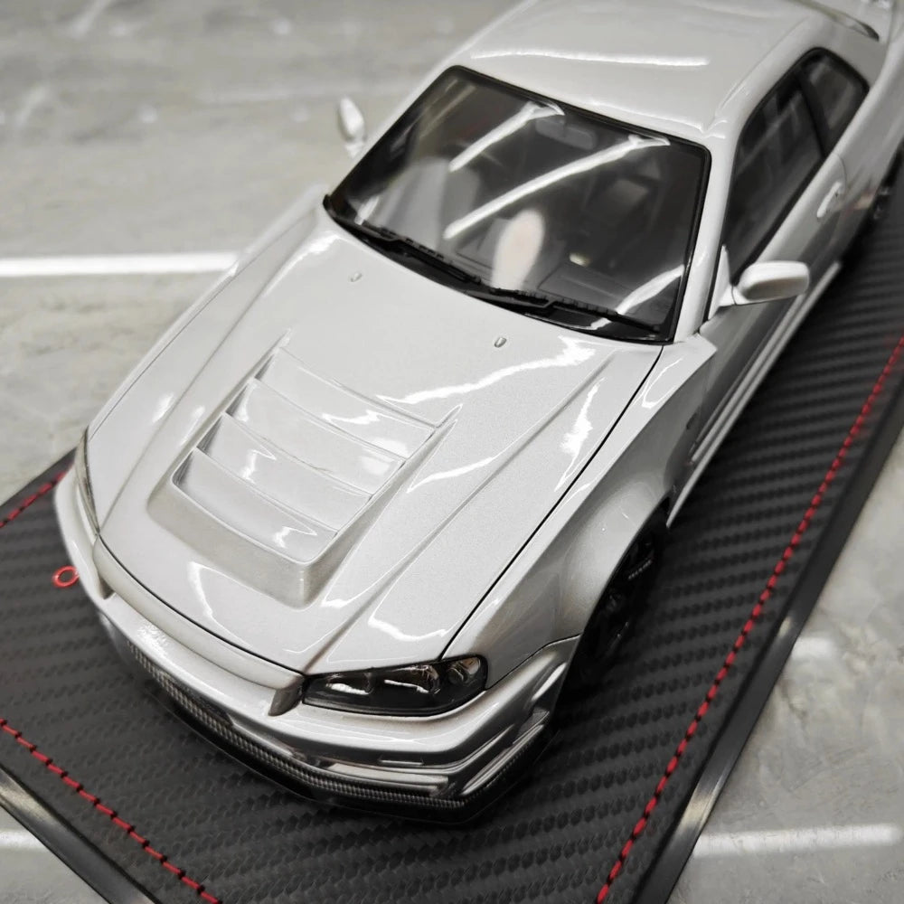 [Ignition] 1:18 Nissan 1999 Skyline GT-R Nismo Z-Tune argent voiture miniature Resin