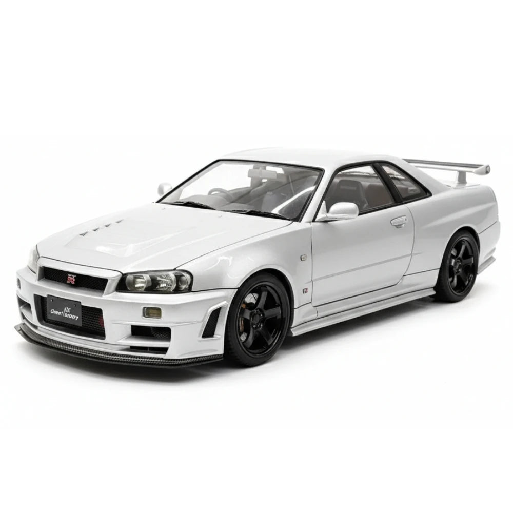 [Ignition] 1:18 Nissan 1999 Skyline GT-R Nismo Z-Tune argent voiture miniature Resin