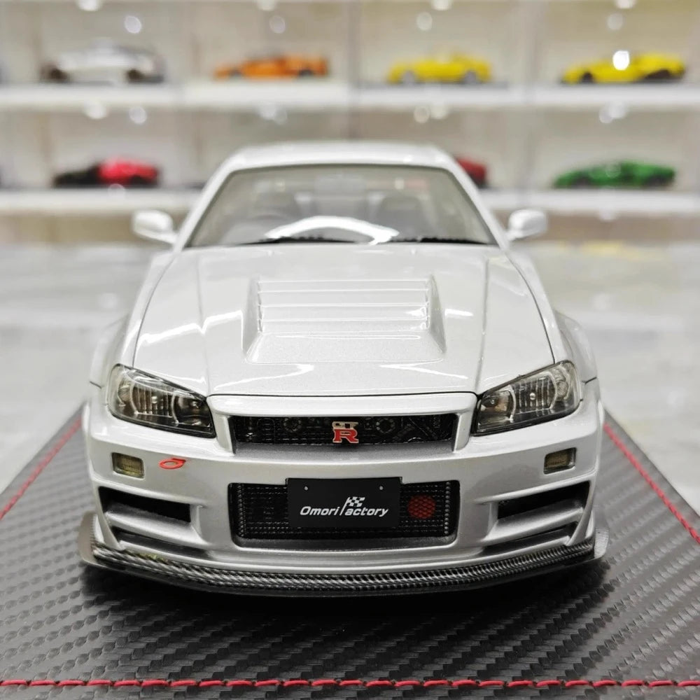 [Ignition] 1:18 Nissan 1999 Skyline GT-R Nismo Z-Tune argent voiture miniature Resin