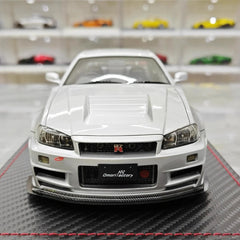 [Ignition] 1:18 Nissan 1999 Skyline GT-R Nismo Z-Tune argent voiture miniature Resin