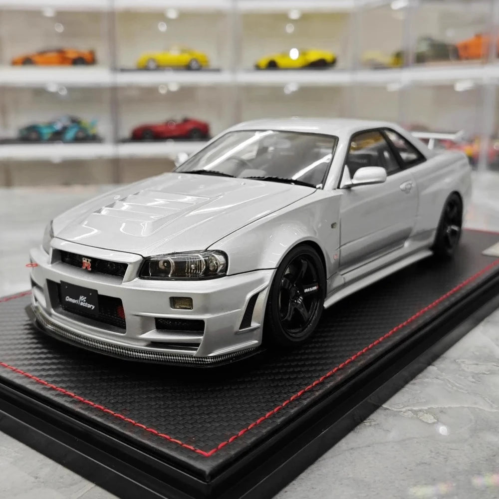 [Ignition] 1:18 Nissan 1999 Skyline GT-R Nismo Z-Tune Silver Model Car Resin