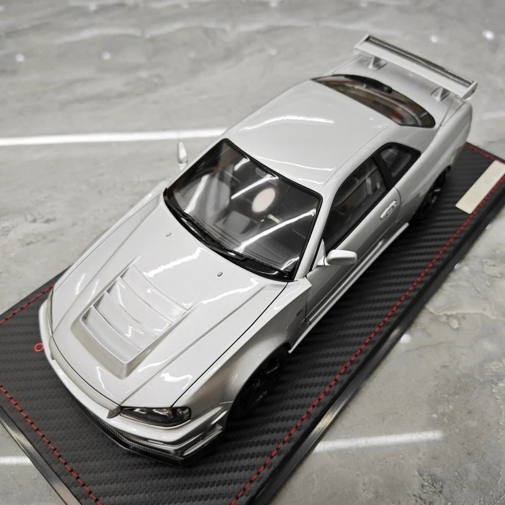 [Ignition] 1:18 Nissan 1999 Skyline GT-R Nismo Z-Tune Silver Model Car Resin