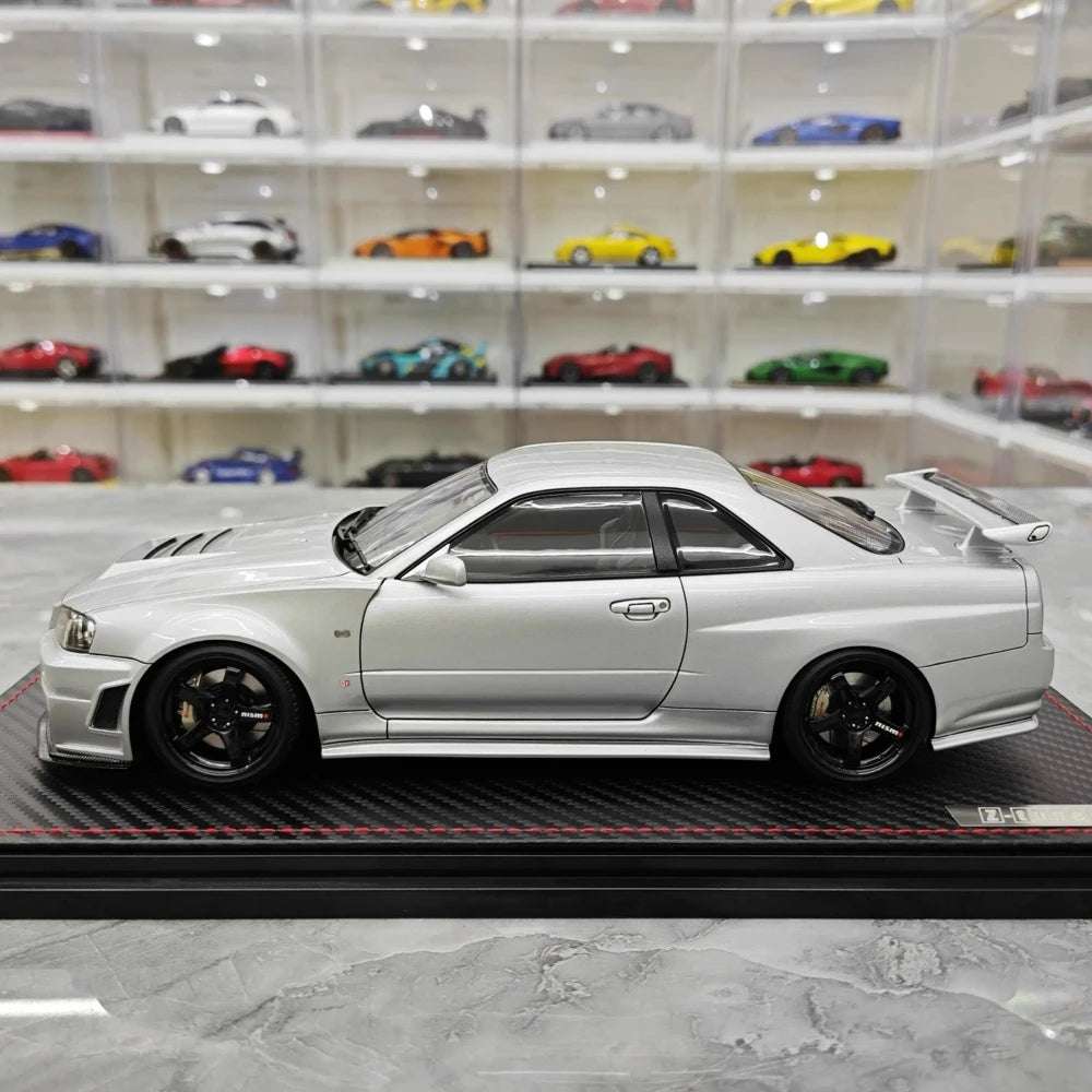 [Ignition] 1:18 Nissan 1999 Skyline GT-R Nismo Z-Tune Silver Model Car Resin
