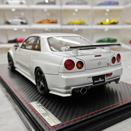 [Ignition] 1:18 Nissan 1999 Skyline GT-R Nismo Z-Tune Silver Model Car Resin