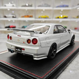 [Ignition] 1:18 Nissan 1999 Skyline GT-R Nismo Z-Tune Silver Model Car Resin
