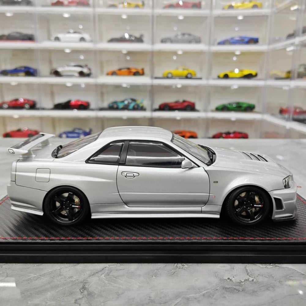 [Ignition] 1:18 Nissan 1999 Skyline GT-R Nismo Z-Tune Silver Model Car Resin
