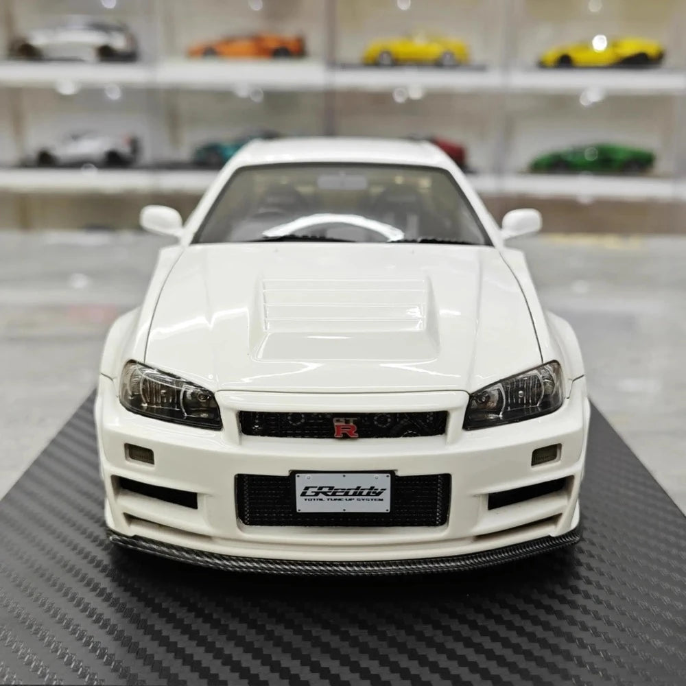 [Ignition] 1:18 Nissan 1999 Skyline GT-R Nismo Z-Tune White Model Car Resin