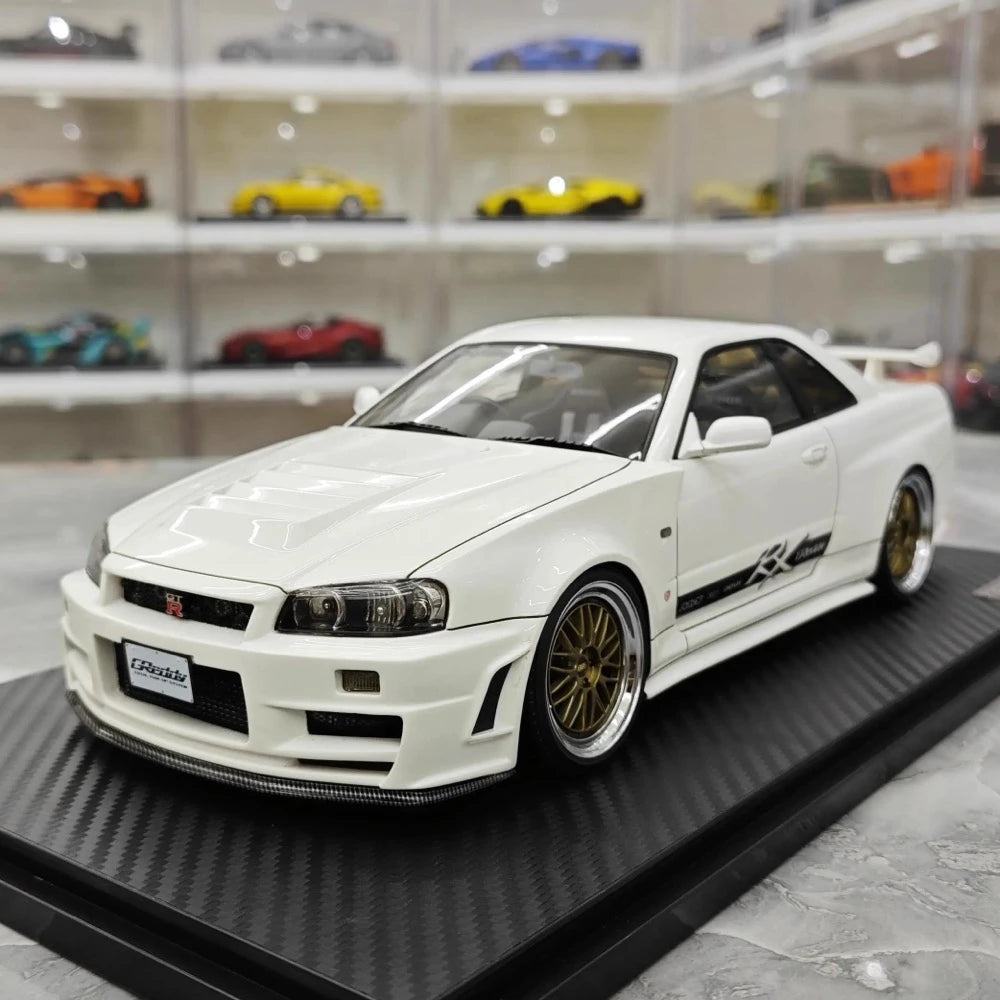 [Ignition] 1:18 Nissan 1999 Skyline GT-R Nismo Z-Tune White Model Car Resin