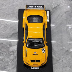 [Ignition] 1:18 Nissan 1999 Skyline GT-R R34 LBWK Yellow Model Car Resin