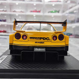[Ignition] 1:18 Nissan 1999 Skyline GT-R R34 LBWK Yellow Model Car Resin