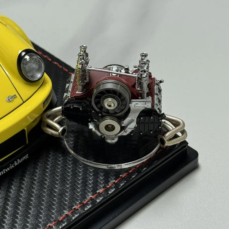 Ignition Porsche 1987 911 930 RWB JDM Amarelo 1:18 – Resina de Modelo de Resina Colecionável