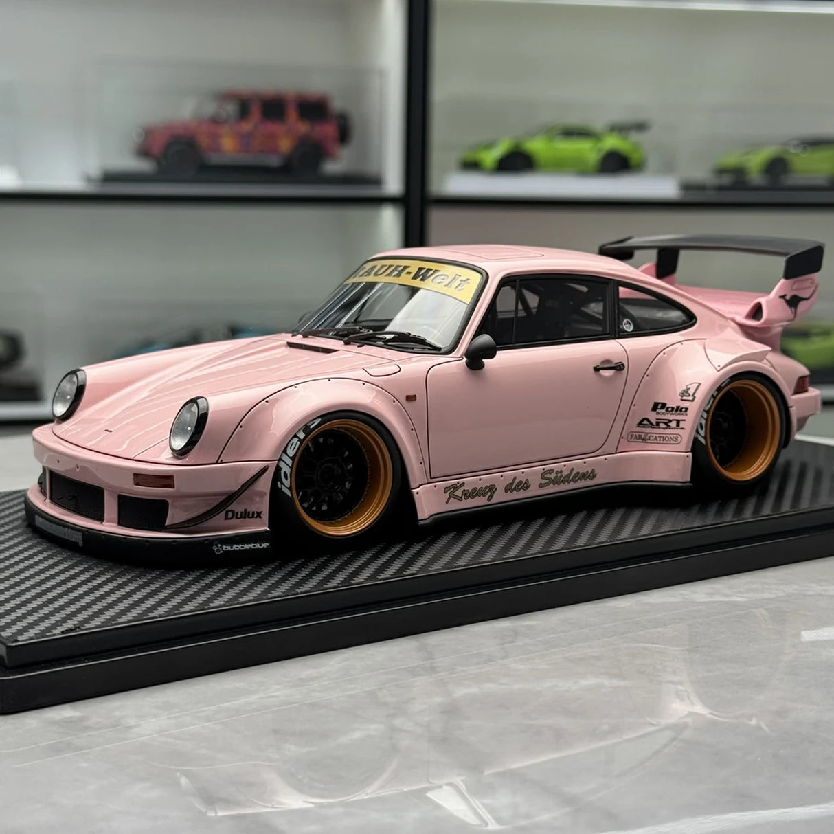 Ignition Porsche 1987 911 930 RWB Pink 1:18 – Collectible Resin Model Resin