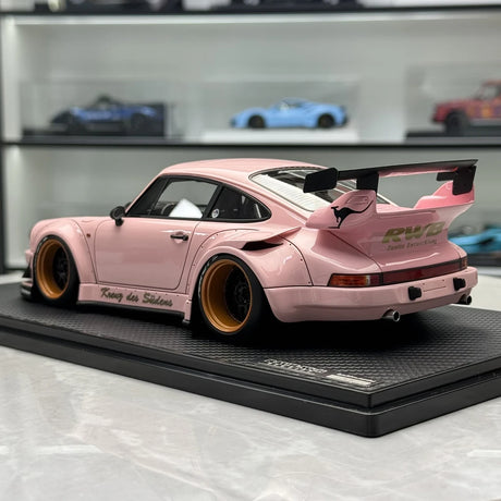 Ignition Porsche 1987 911 930 RWB Pink 1:18 – Resina de Modelo de Resina de Coleção