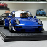 Ignition Porsche 1991 911 964 RWB Blue 1:18 – Resina de Modelo de Resina de Coleção