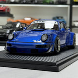 Ignition Porsche 1991 911 964 RWB Blue 1:18 – Resina de Modelo de Resina de Coleção