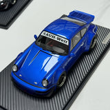 Ignition Porsche 1991 911 964 RWB Blue 1:18 – Resina de Modelo de Resina de Coleção