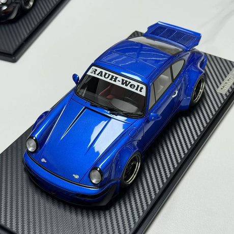 Ignition Porsche 1991 911 964 RWB Blue 1:18 – Resina de Modelo de Resina de Coleção