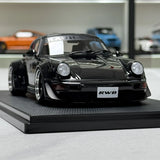 Ignition Porsche 1991 911 964 RWB Glossy zwart 1:18 – Collectible resin Model resin