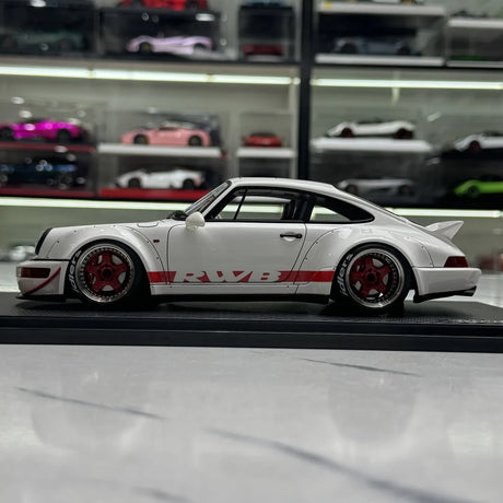 Ignition Porsche 1991 911 964 RWB Gray 1:18 – Resina de Modelo de Resina Colecionável