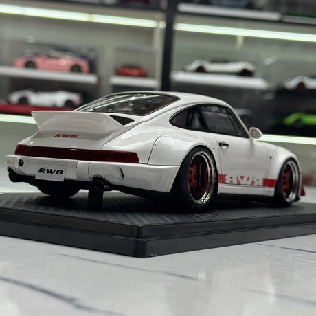 Ignition Porsche 1991 911 964 RWB Gray 1:18 – Resina de Modelo de Resina Colecionável