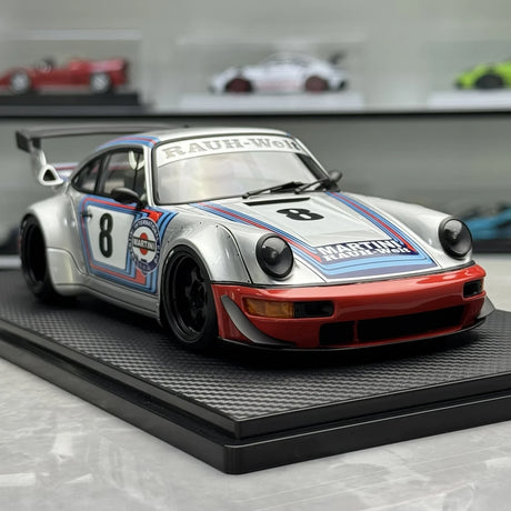Ignition Porsche 1991 911 964 RWB Martini Livery 1:18 – Resina Modelo de Resina de Coleção